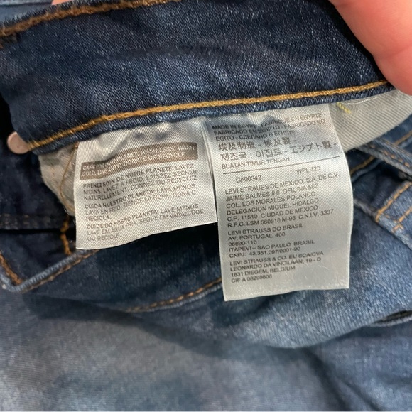 Levi's Mens 541 Athletic Fit Stretch Jeans Navy Blue Denim Slim Straight 32x31 - Picture 7 of 12